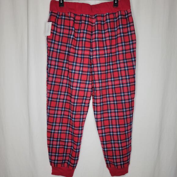 Charter Club Men's Printed Jogger Pants Cardinal Holiday Plaid NWT Plus Size XXL - Picture 8 of 8